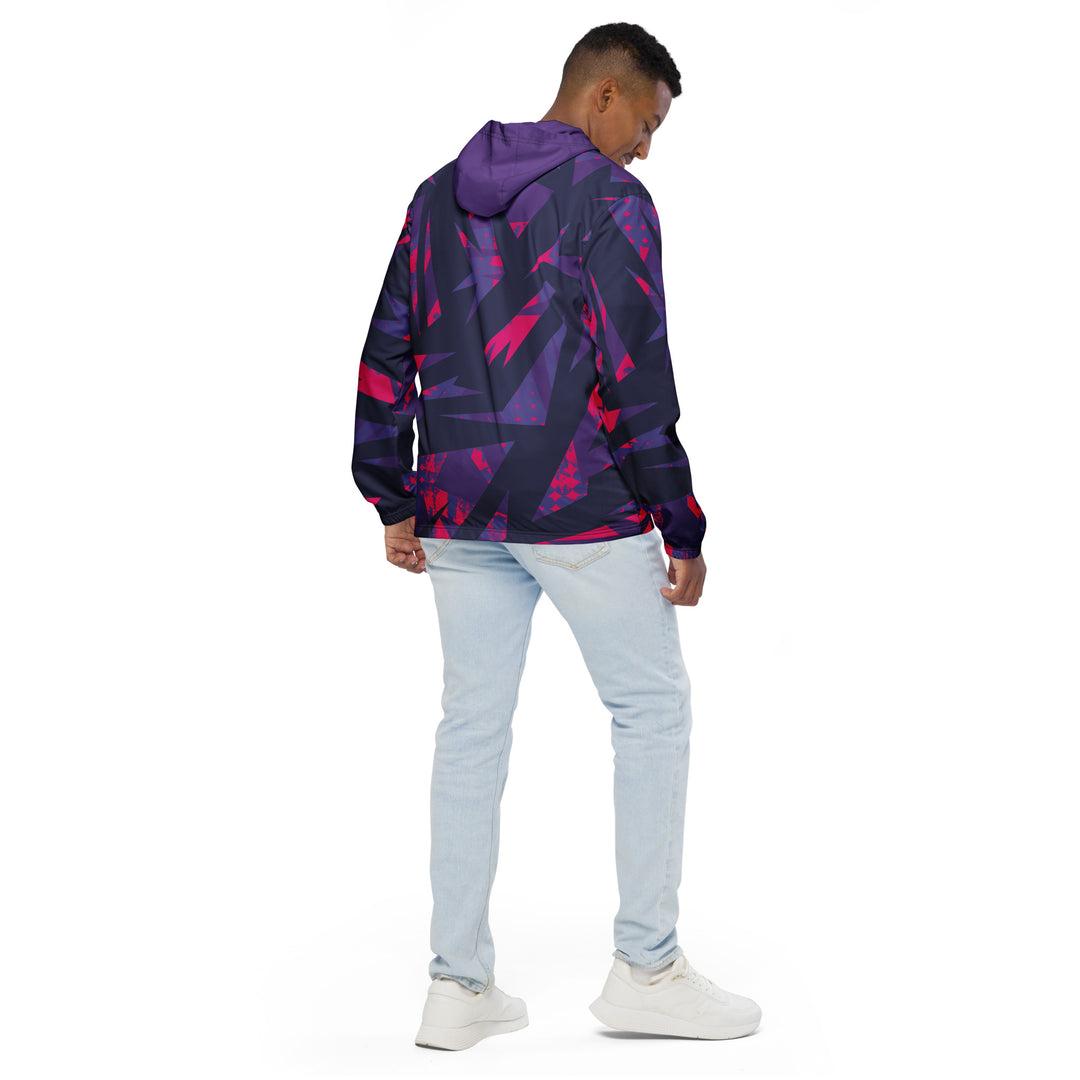 Men’s Windbreaker - Purple-Pink Flash