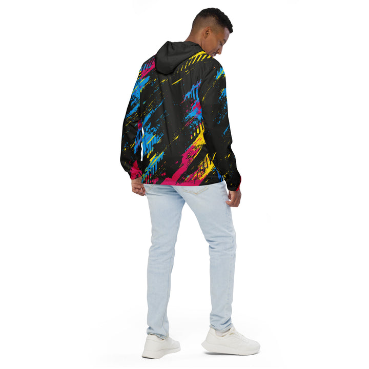 Men’s Windbreaker - Black-Pink Overdraw