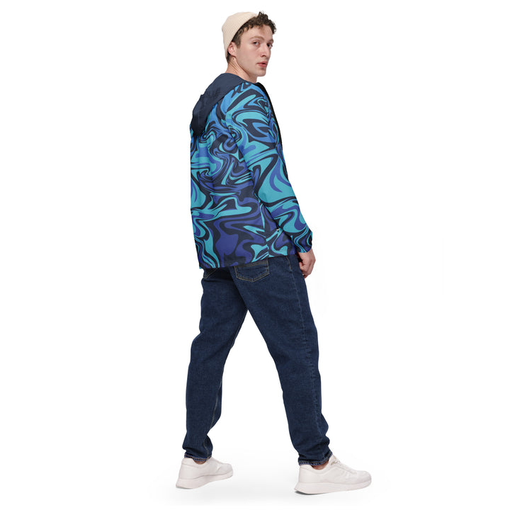 Men’s Windbreaker - Blue-Purple Merge