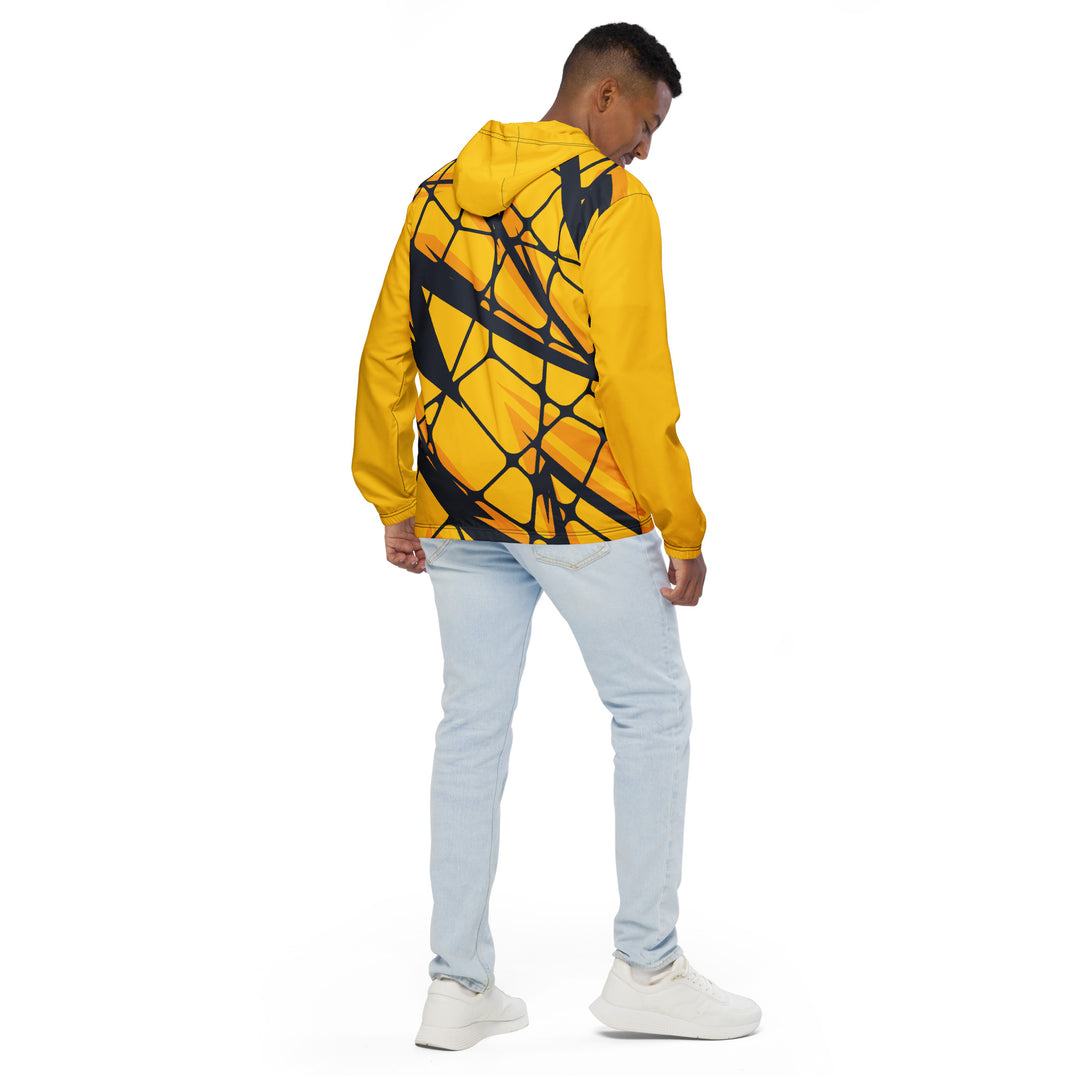 Men’s Windbreaker - Yellow-Black Net