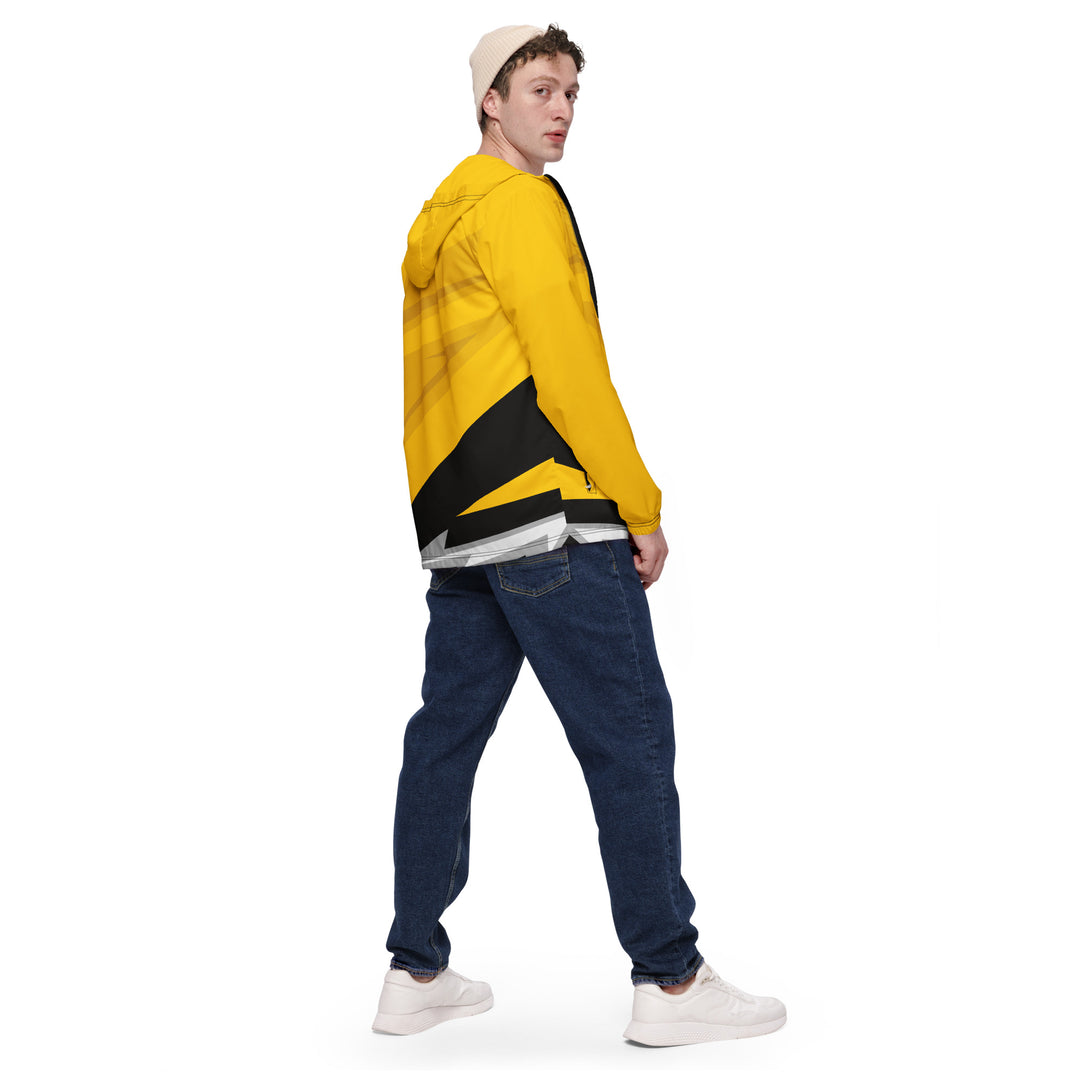 Men’s Windbreaker - Yellow-Black Arrow