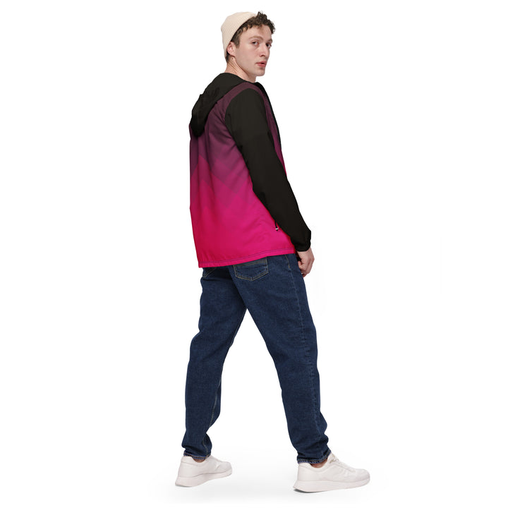 Men’s Windbreaker - Pink-Black Bright