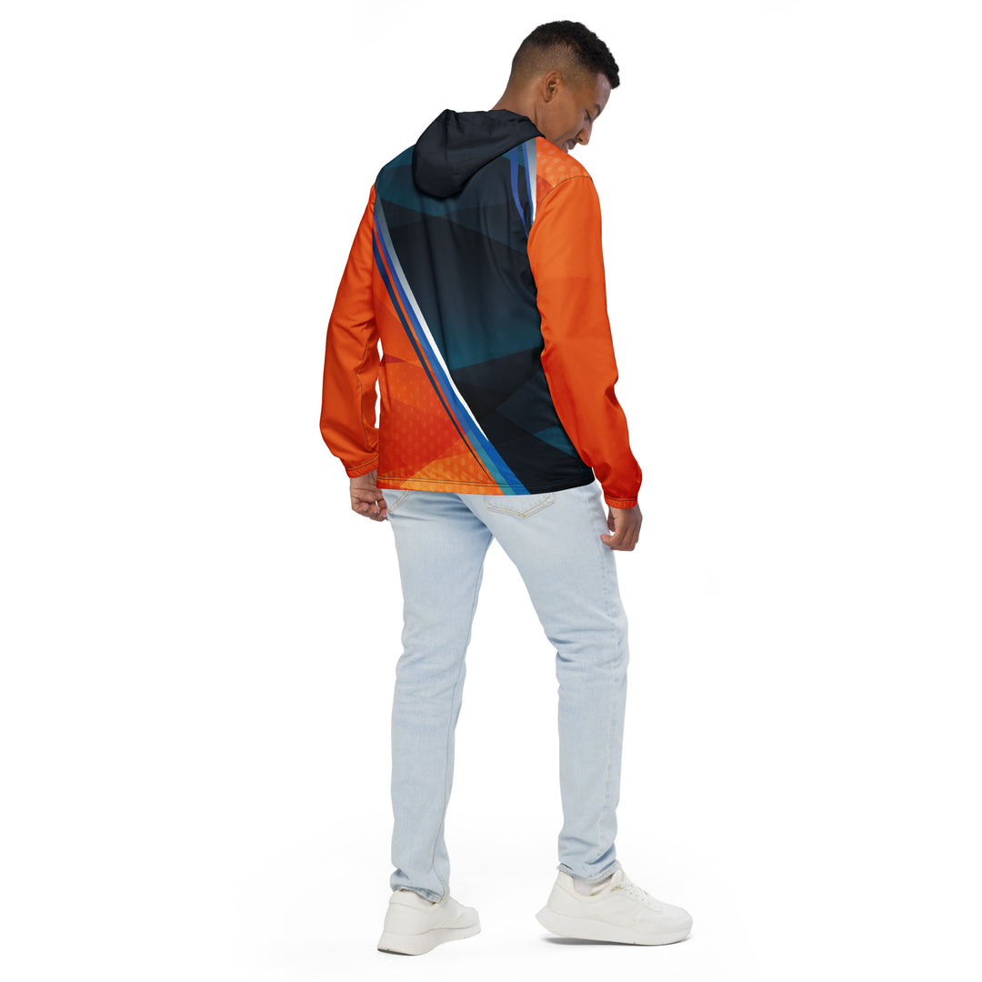 Men’s Windbreaker - Orange-Blue Champ