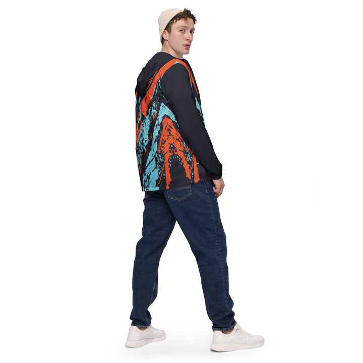 Men’s Windbreaker - Blue-Orange Driver