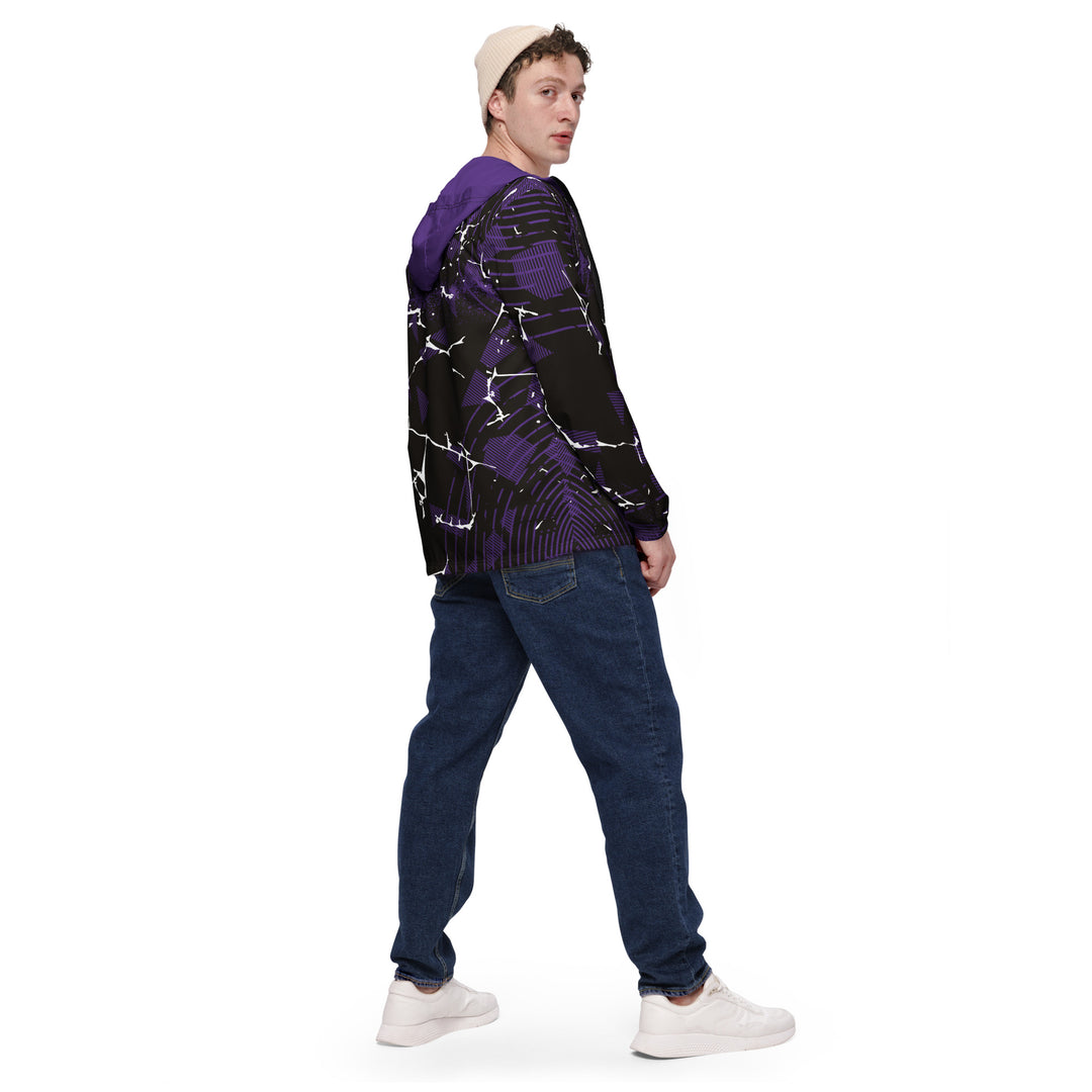 Men’s Windbreaker - Black-Purple Atomic