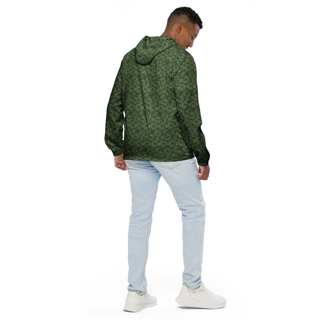 Men’s Windbreaker - Green Camouflage