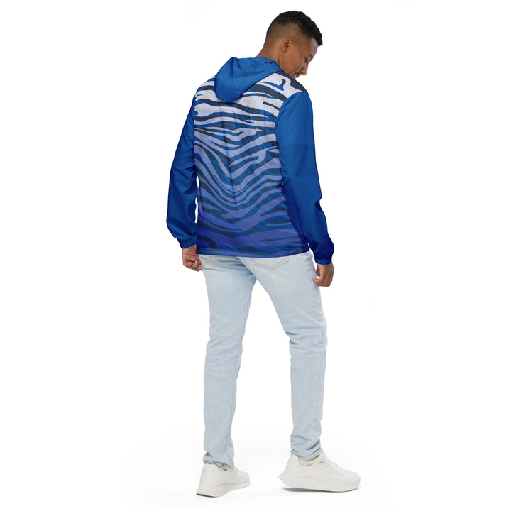 Men’s Windbreaker - Blue-White Safari