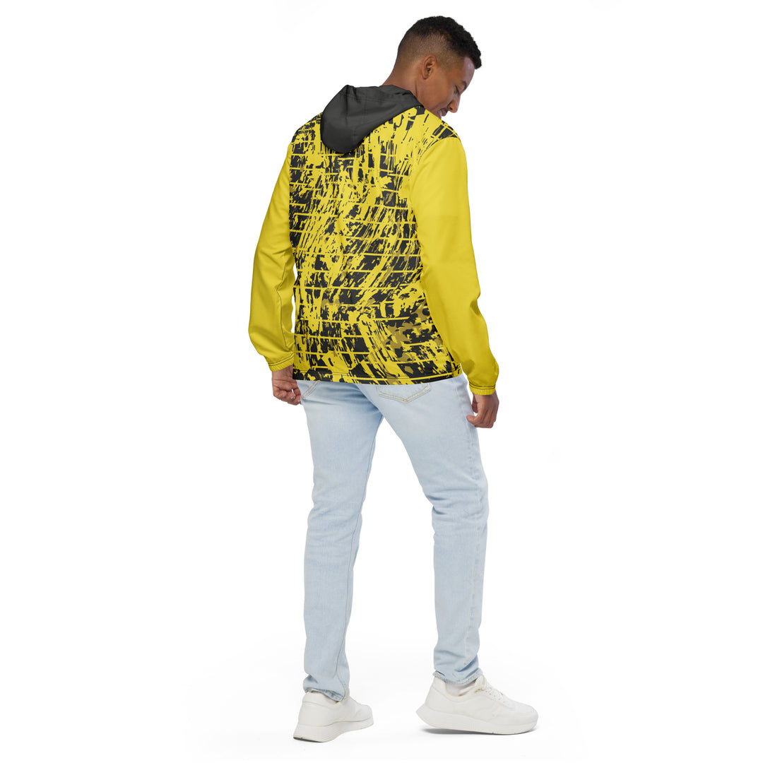 Men’s Windbreaker - Yellow-Black Trace