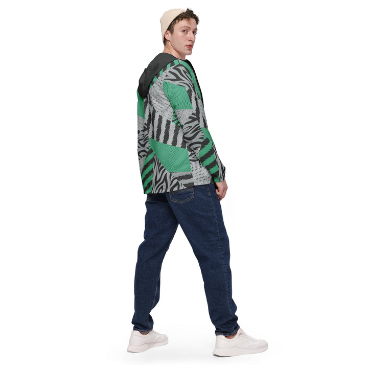 Men’s Windbreaker - Grey-Green Illusion