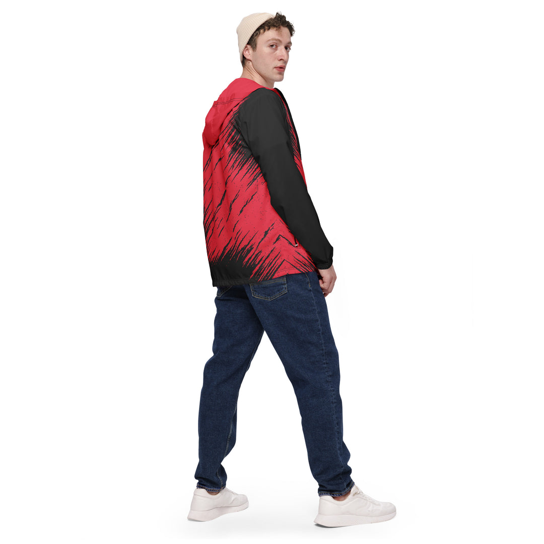 Men’s Windbreaker - Blue-Red Desert