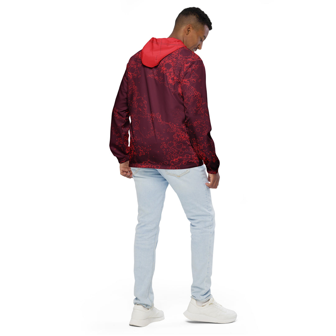 Men’s Windbreaker - Red Cell