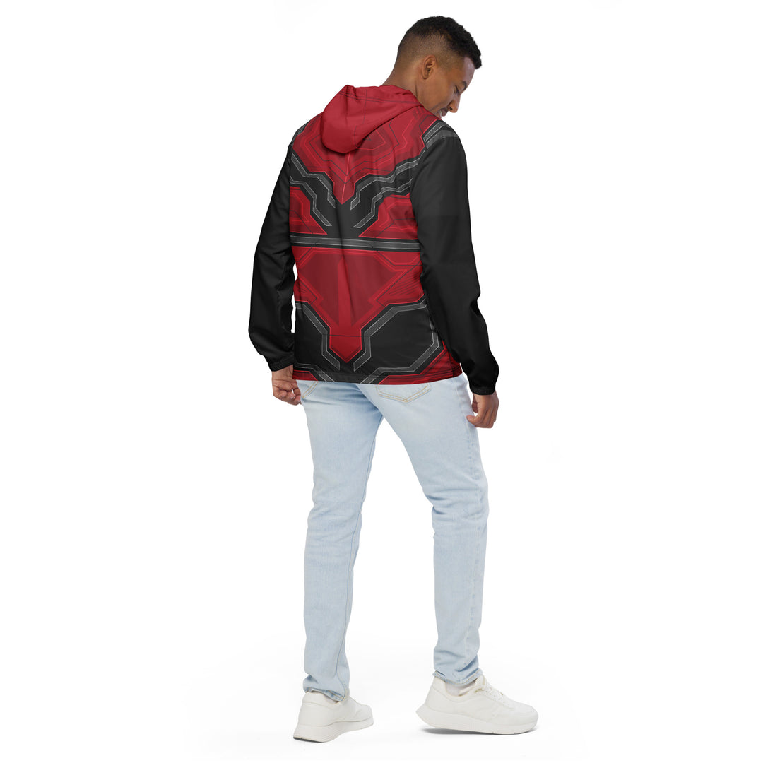 Men’s Windbreaker - Red-Black Forge