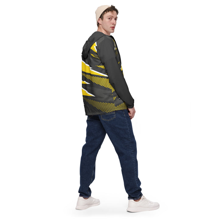 Men’s Windbreaker - Grey-Yellow Top