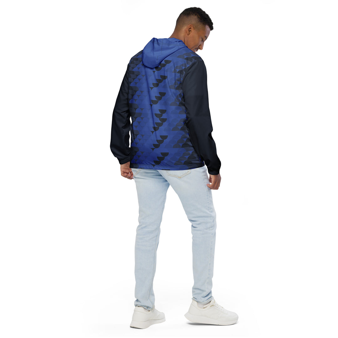 Men’s Windbreaker - Blue-Black Step