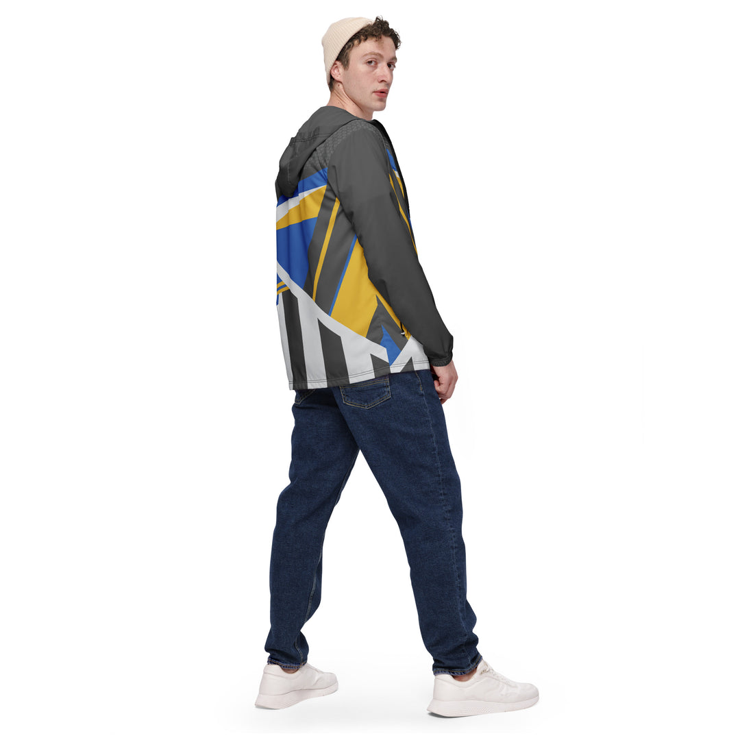 Men’s Windbreaker - Grey-Blue Play