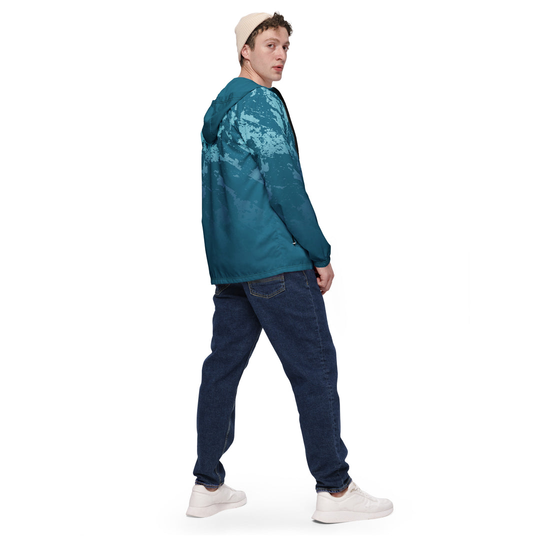 Men’s Windbreaker - Turquoise Sky