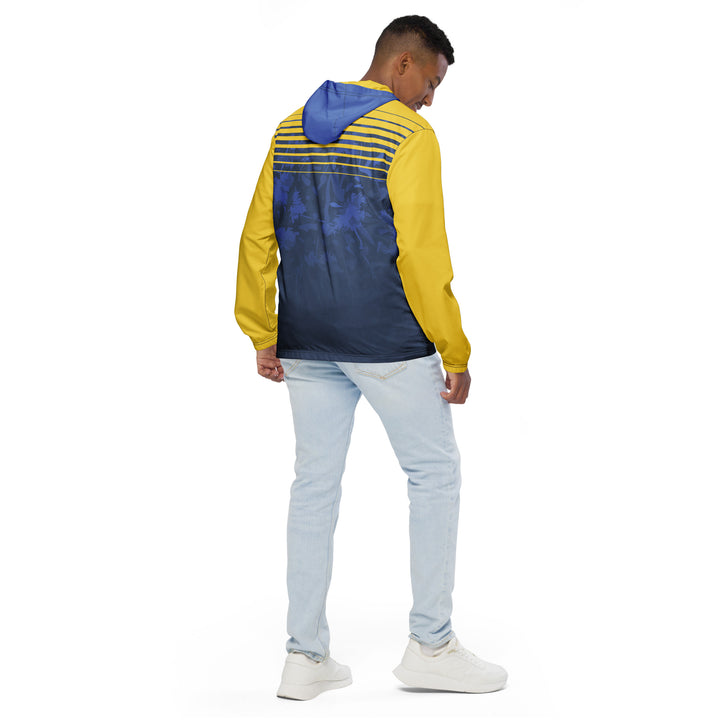 Men’s Windbreaker - Blue-Yellow Deep