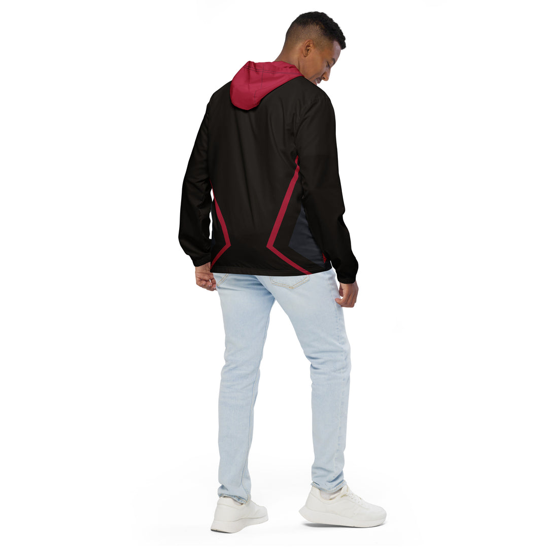 Men’s Windbreaker - Black-Red Hero