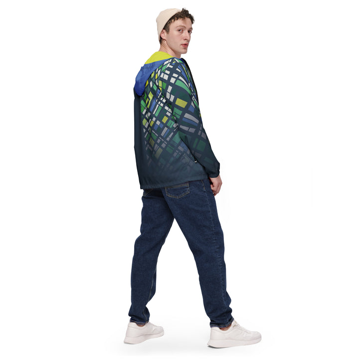 Men’s Windbreaker - Blue-Green Barrier