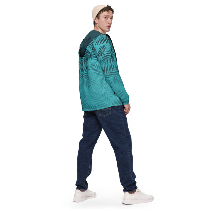 Men’s Windbreaker - Turquoise Farn