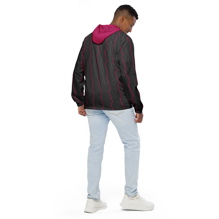 Men’s Windbreaker - Grey-Pink Shake