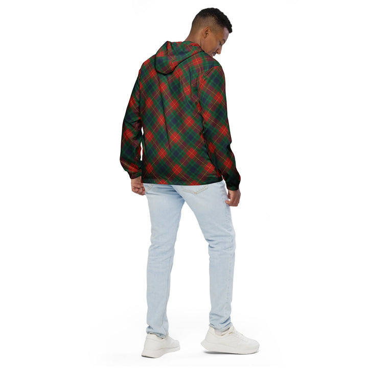 Men’s Windbreaker - Green-Yellow Tartan