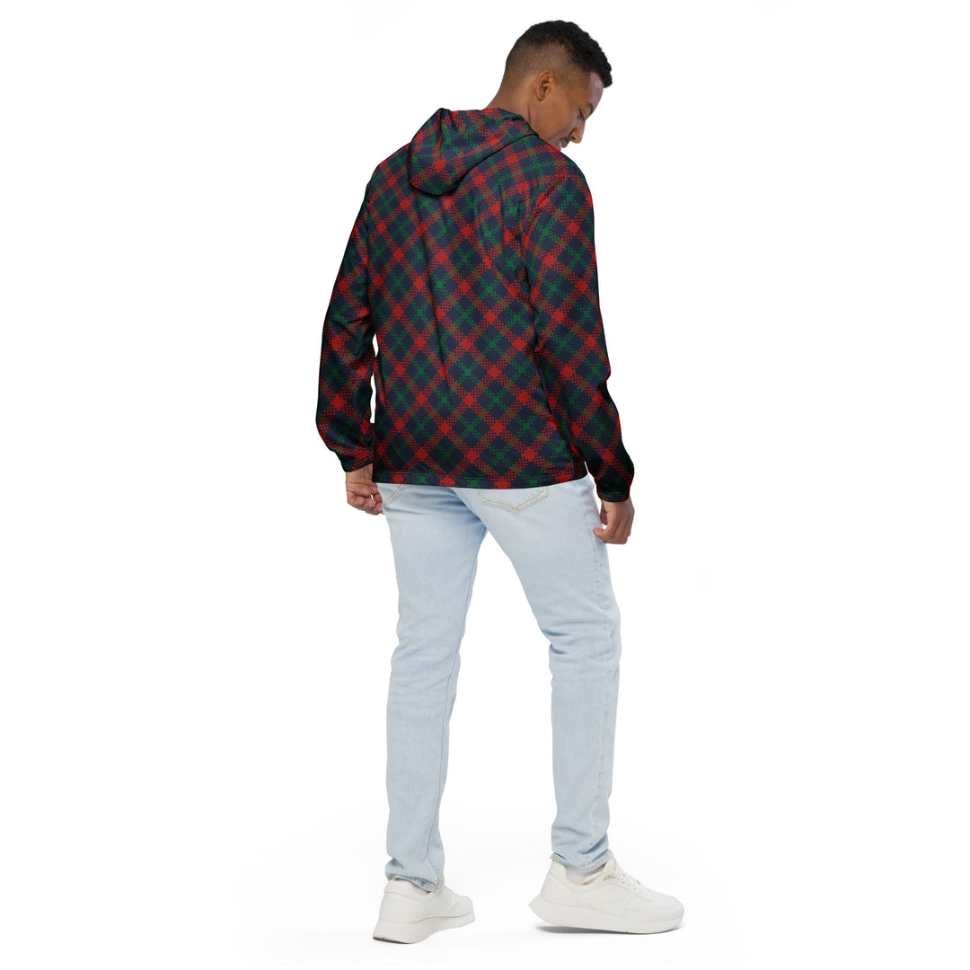 Men’s Windbreaker - Blue-Red Tartan