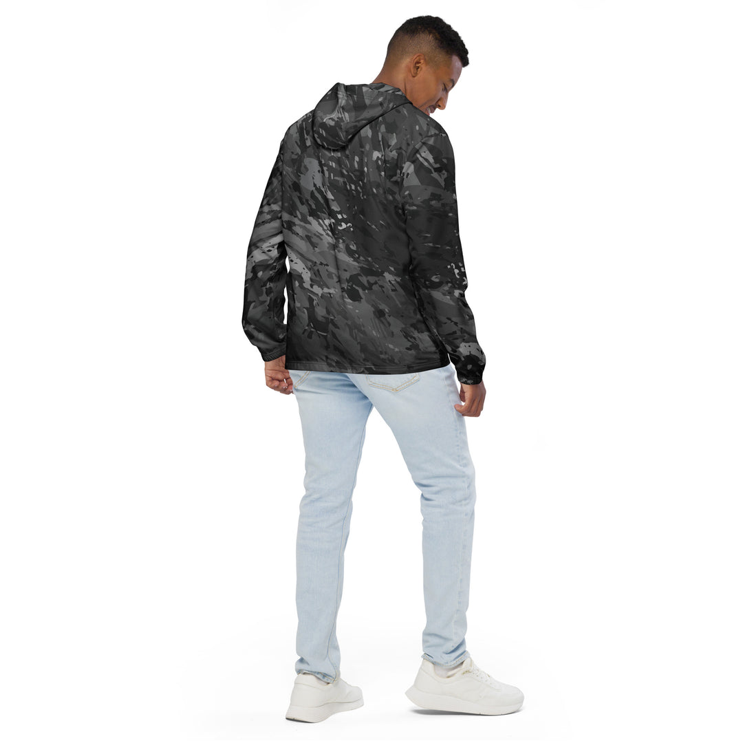 Men’s Windbreaker - Grey Splatter