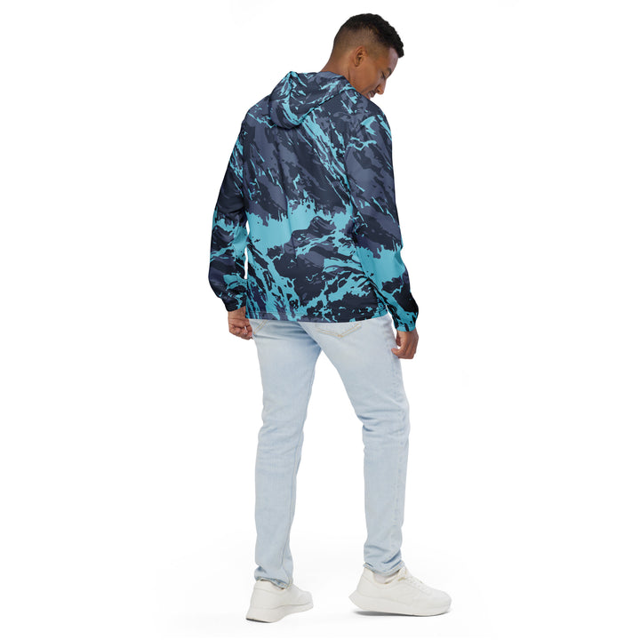 Men’s Windbreaker - Blue Splash