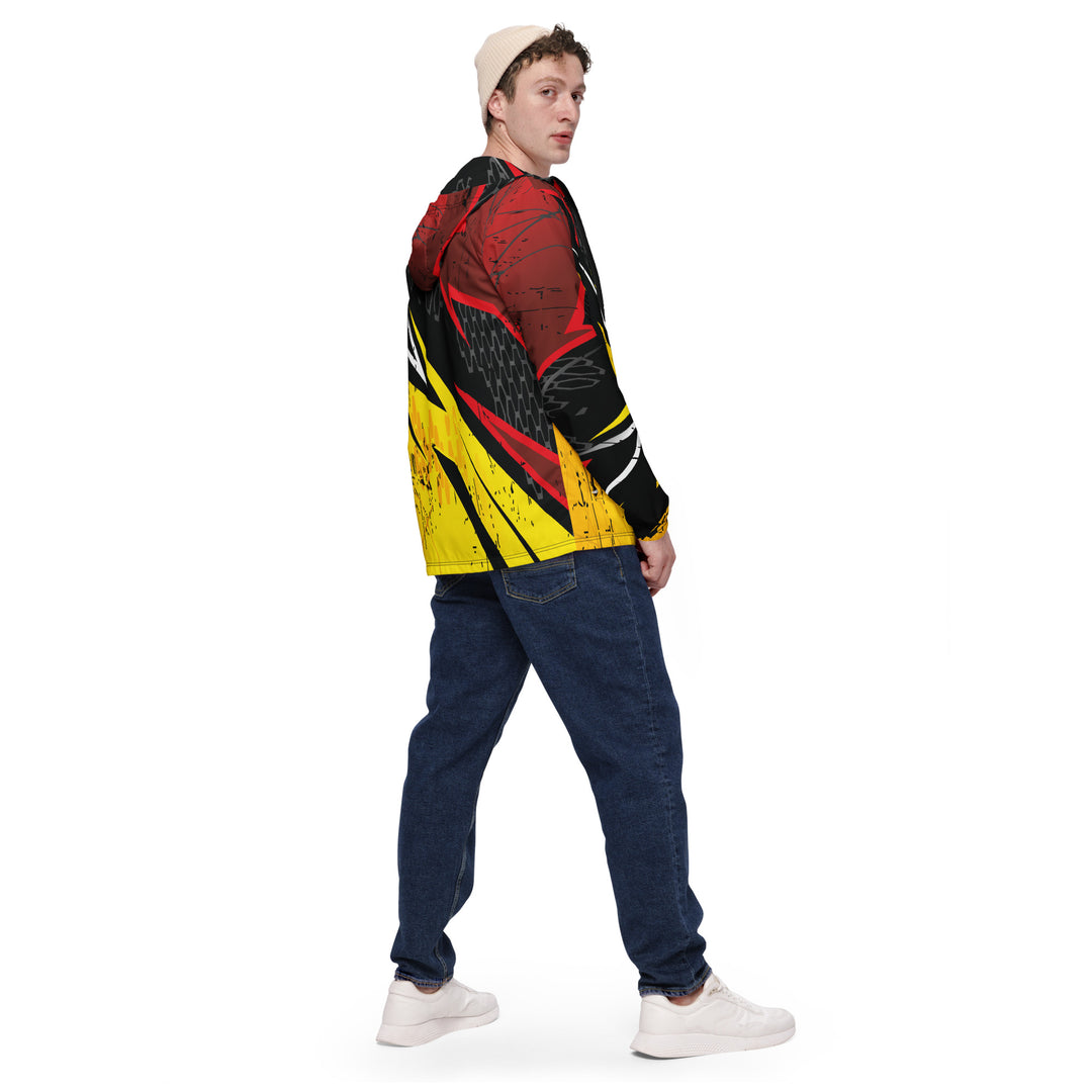 Men’s Windbreaker - Yellow-Black Blade