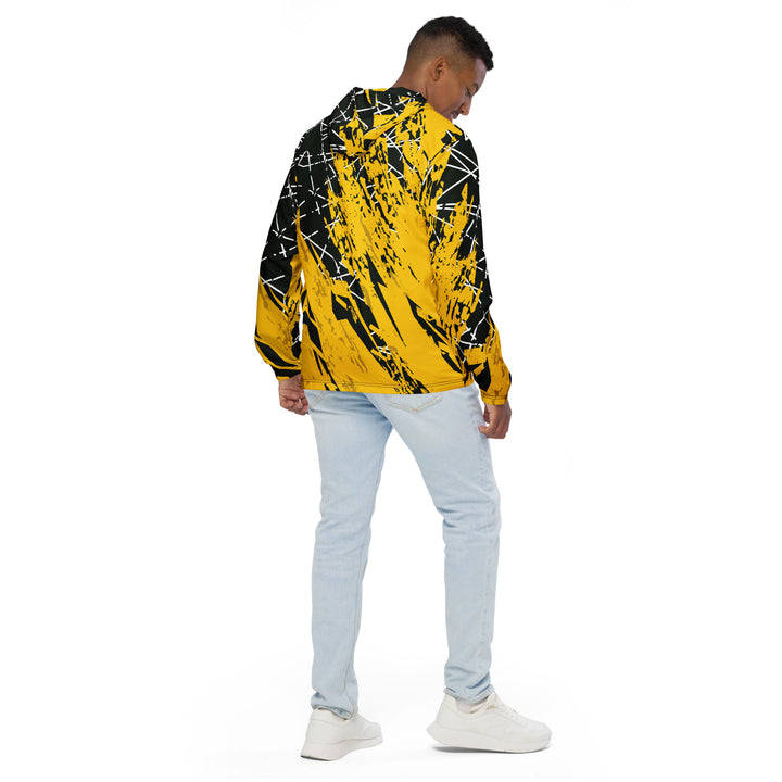 Men’s Windbreaker - Black-Yellow Work