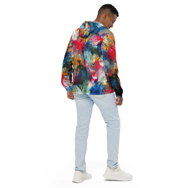 Men’s Windbreaker - Rainbow Explosion