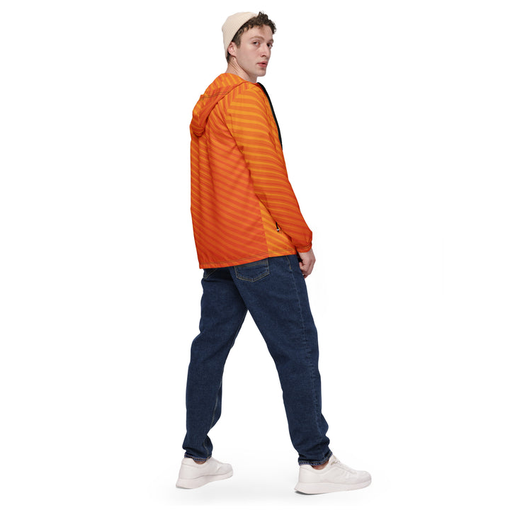 Men’s Windbreaker - Orange Spike