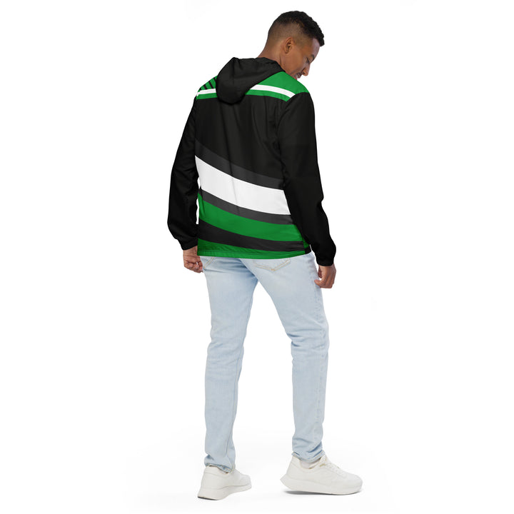 Men’s Windbreaker - Black-Green Blind