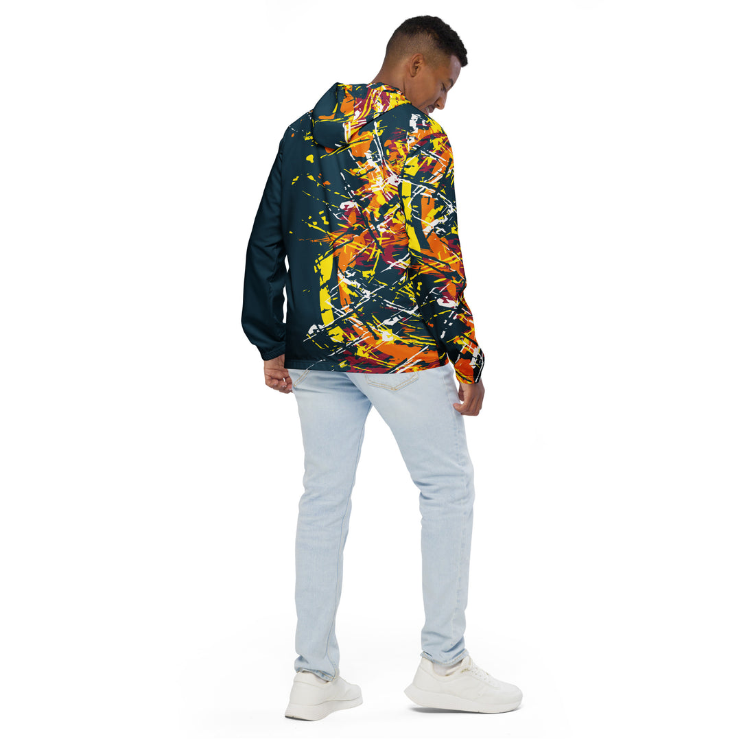 Men’s Windbreaker - Green-Yellow Pressure