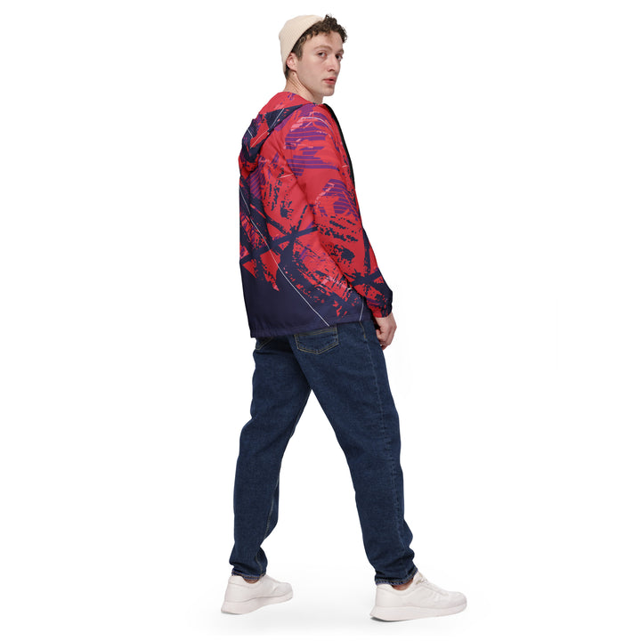 Men’s Windbreaker - Purple-Red Shield