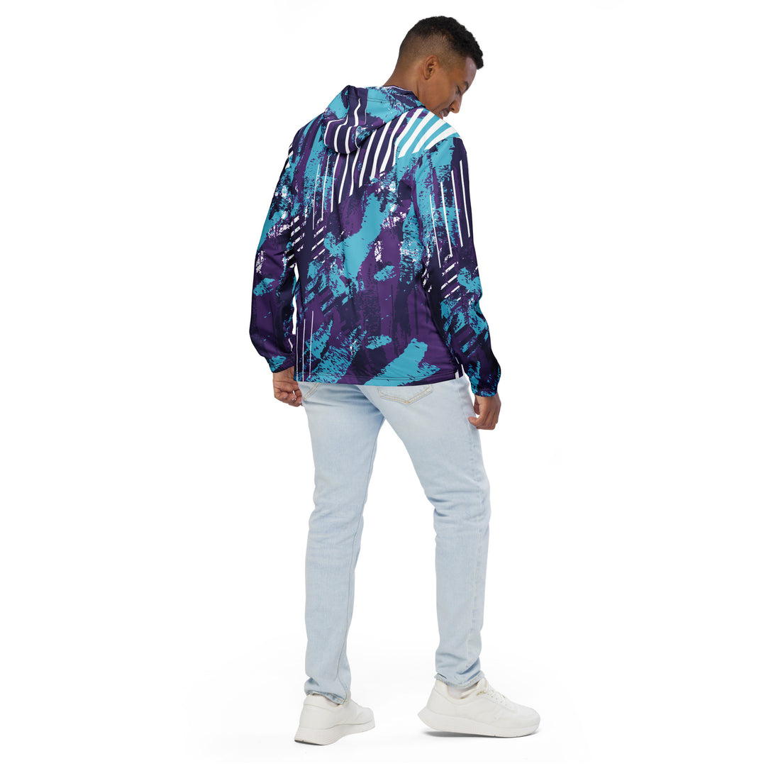 Men’s Windbreaker - Purple-Blue Track