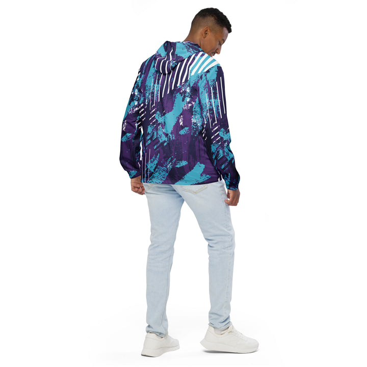 Men’s Windbreaker - Purple-Blue Track