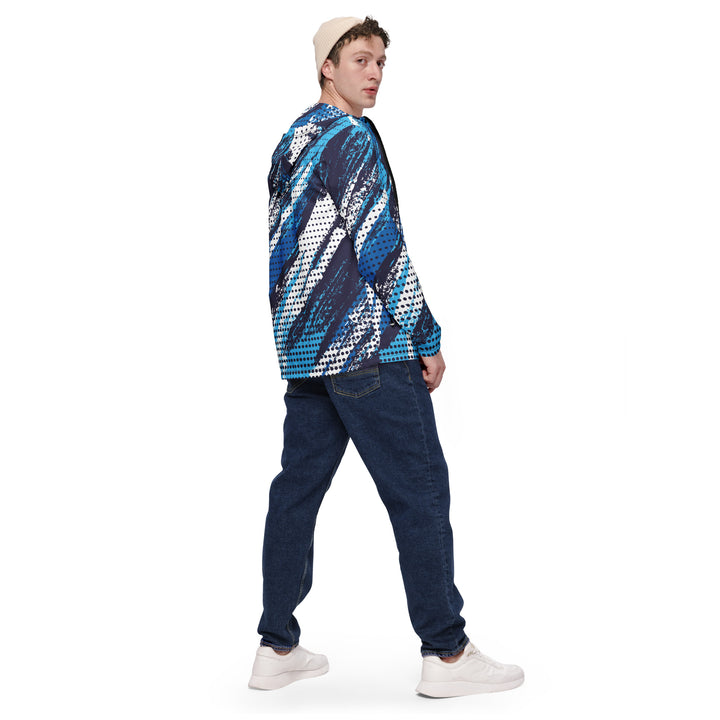 Men’s Windbreaker - Blue-White Storm