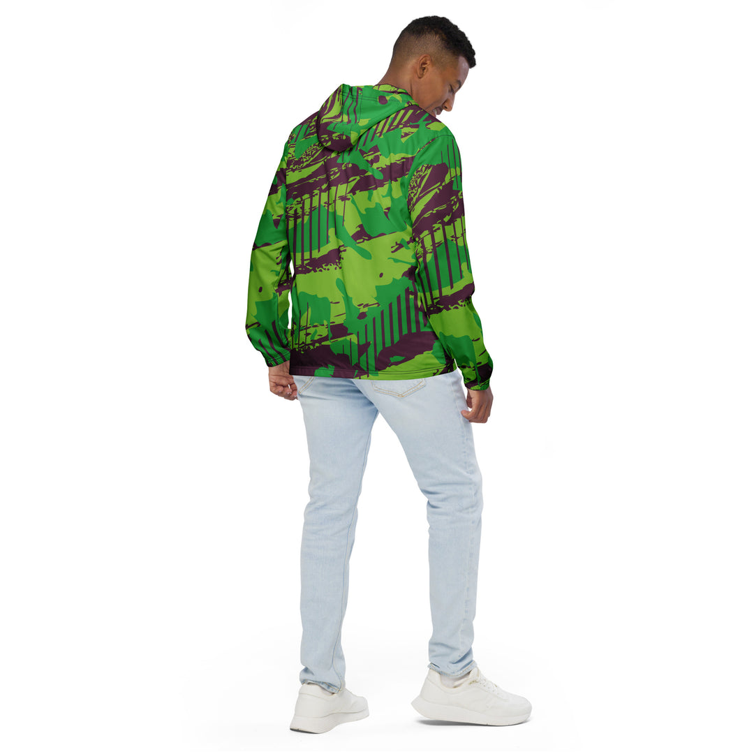 Men’s Windbreaker - Green-Brown Track