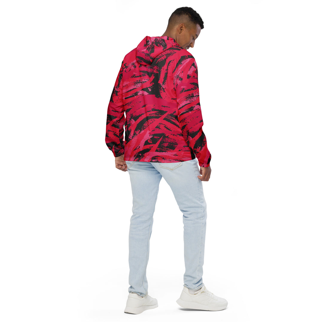 Men’s Windbreaker - Pink-Black Chalk