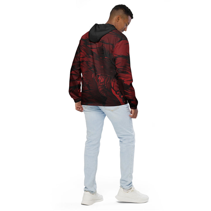 Men’s Windbreaker - Red-Black Dragon