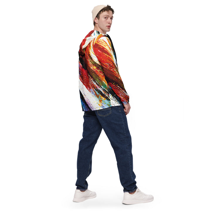 Men’s Windbreaker - White-Red Slam