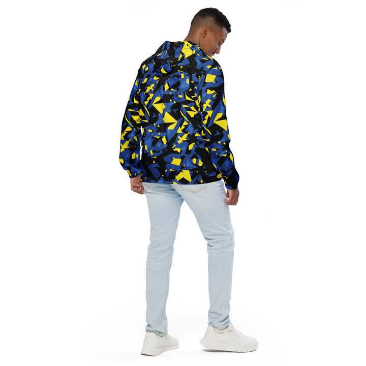 Men’s Windbreaker - Black-Blue Pierce