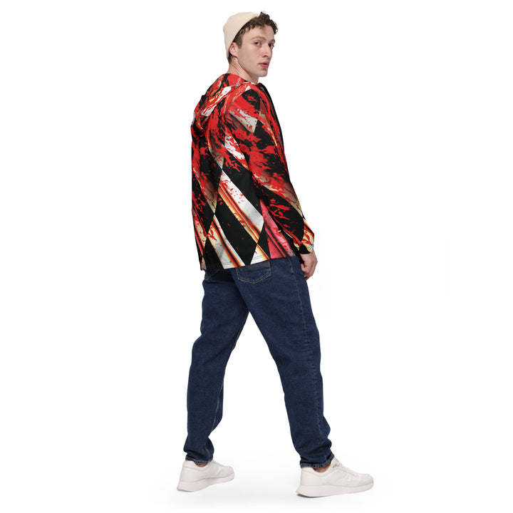 Men’s Windbreaker - Red-Black Juice