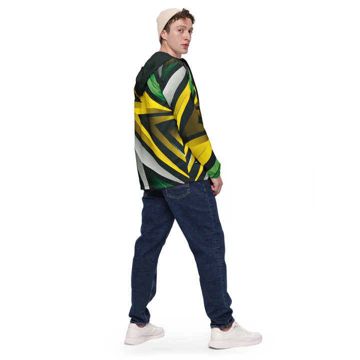 Men’s Windbreaker - Yellow-Green Trace