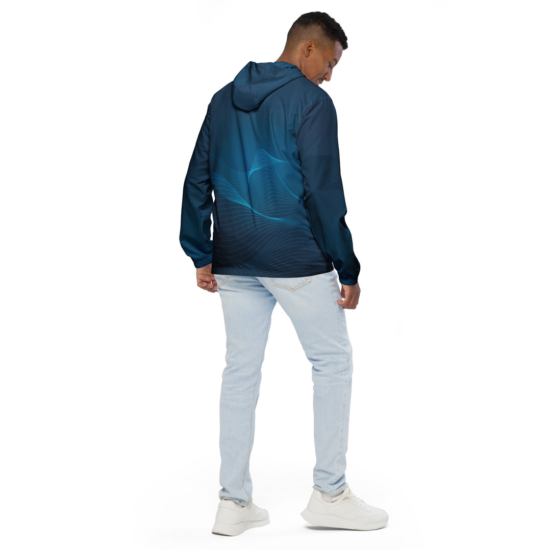 Men’s Windbreaker - Blue Follow