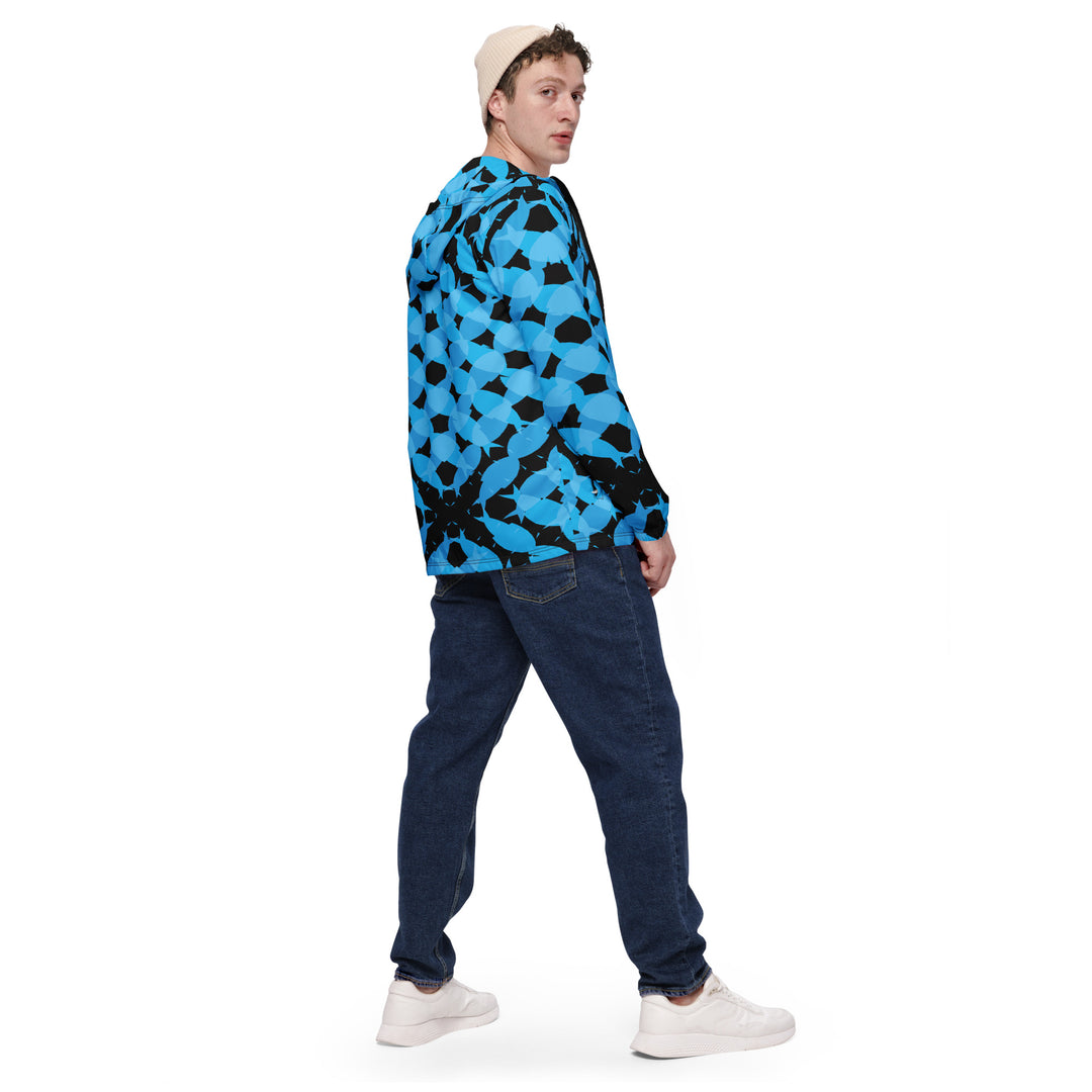 Men’s Windbreaker - Blue-Black Multiply