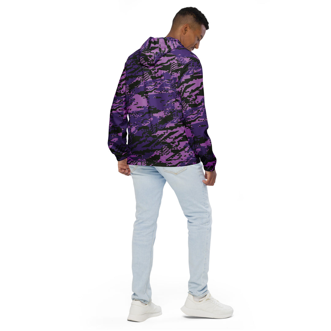 Men’s Windbreaker - Purple-Black Cloud