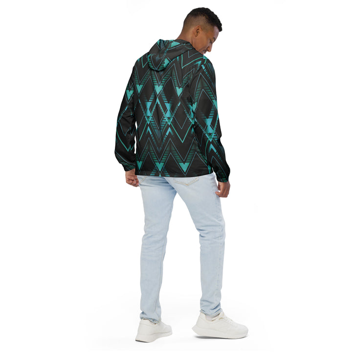 Men’s Windbreaker - Black-Turquoise Ultimate